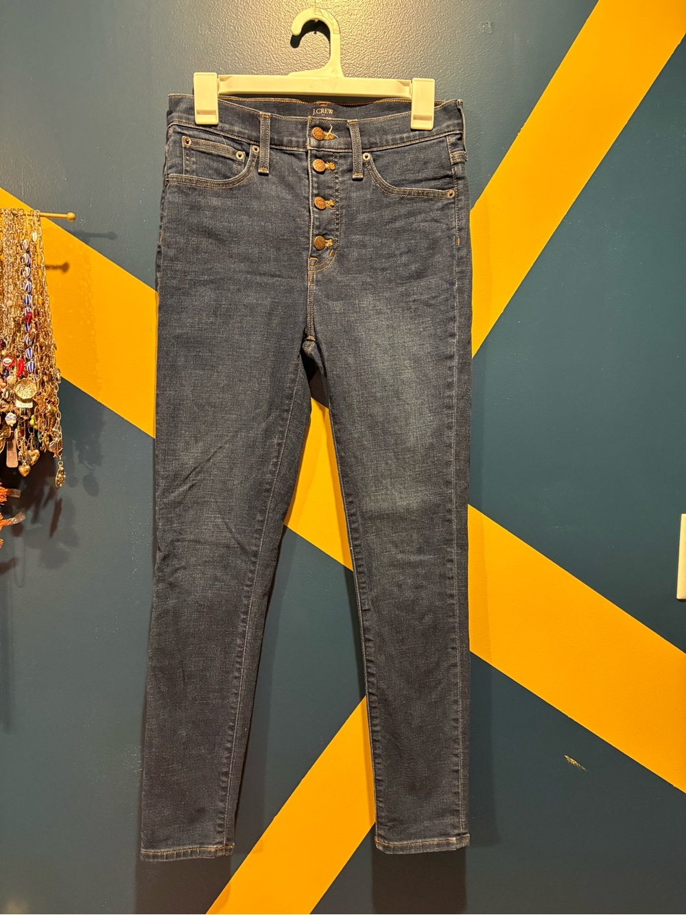 J. Crew Dark Wash High Rise Skinny Jeans EUC